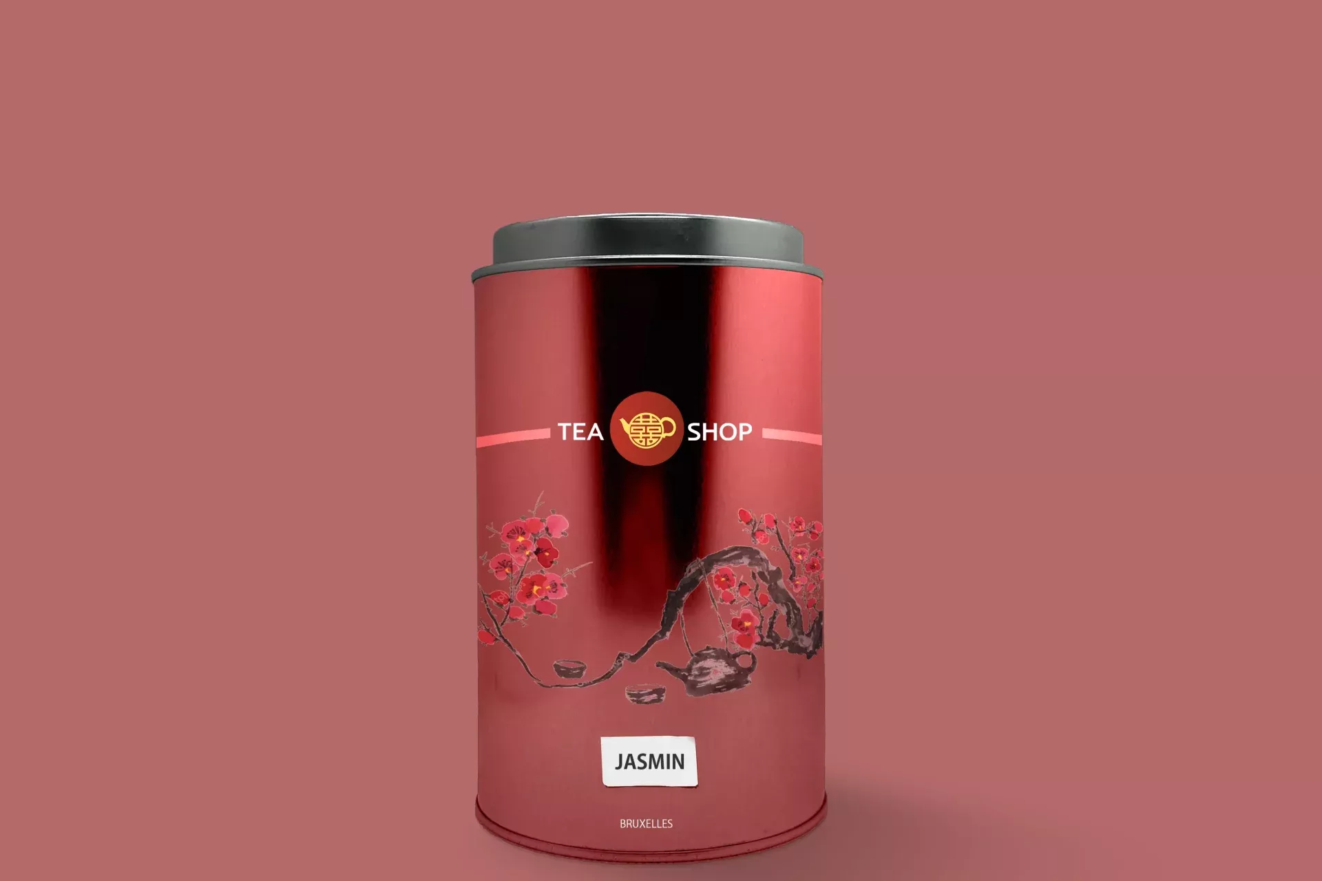boite de thé rouge
